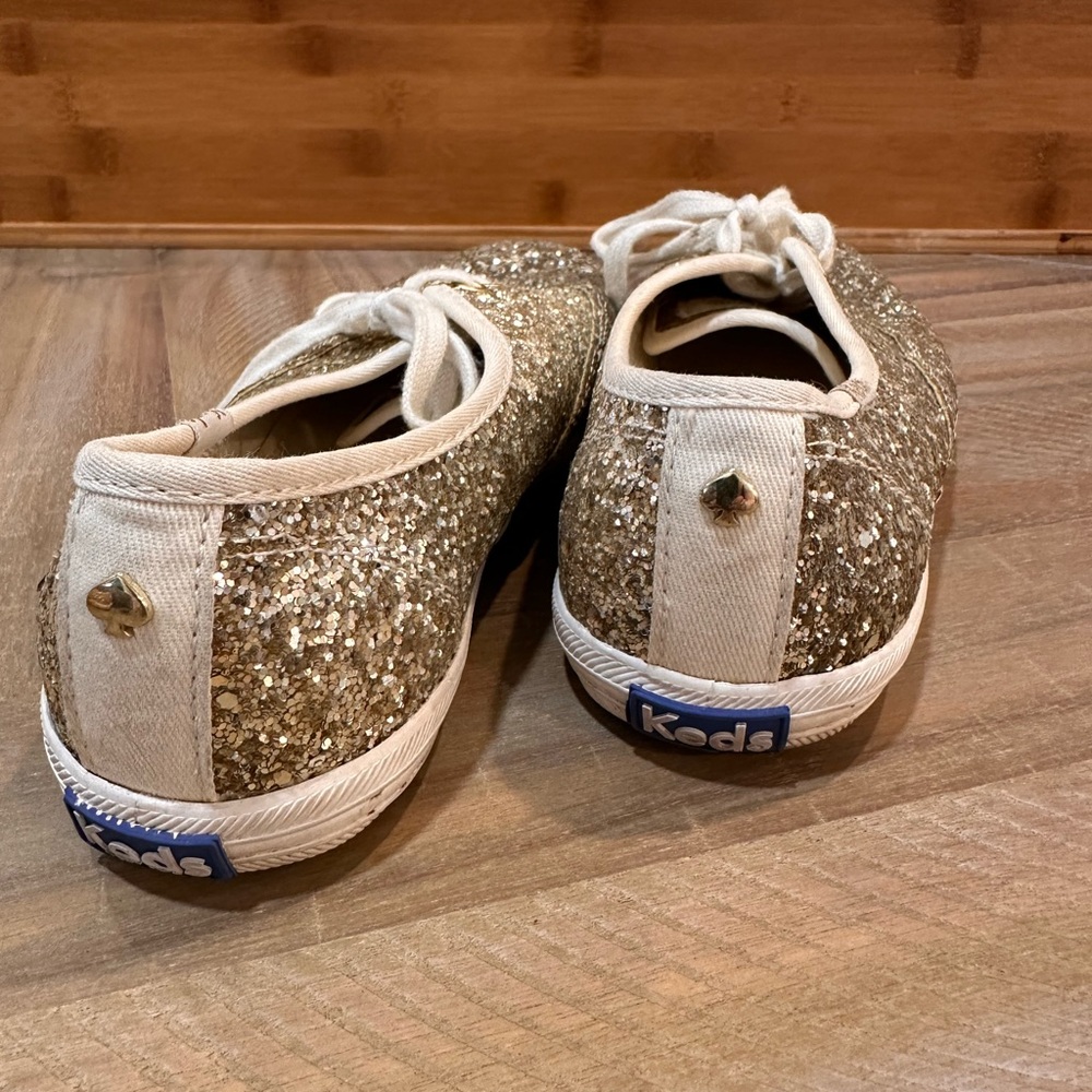 Kate Spade gold sequin special occasion shoes. Women’s 7.